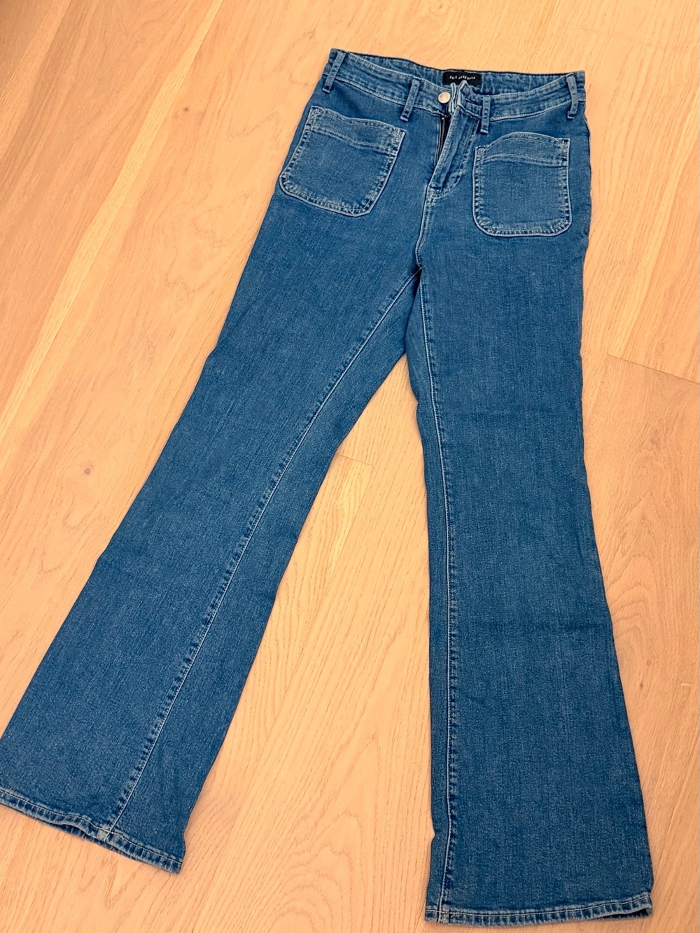 Women's Blue Flare Jeans fall denim